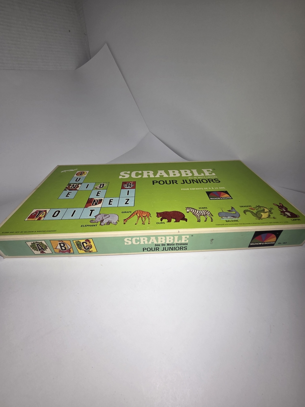 Vintage 1978 Scrabble Pour Juniors Board GamePour Juniors Kids Word Game
